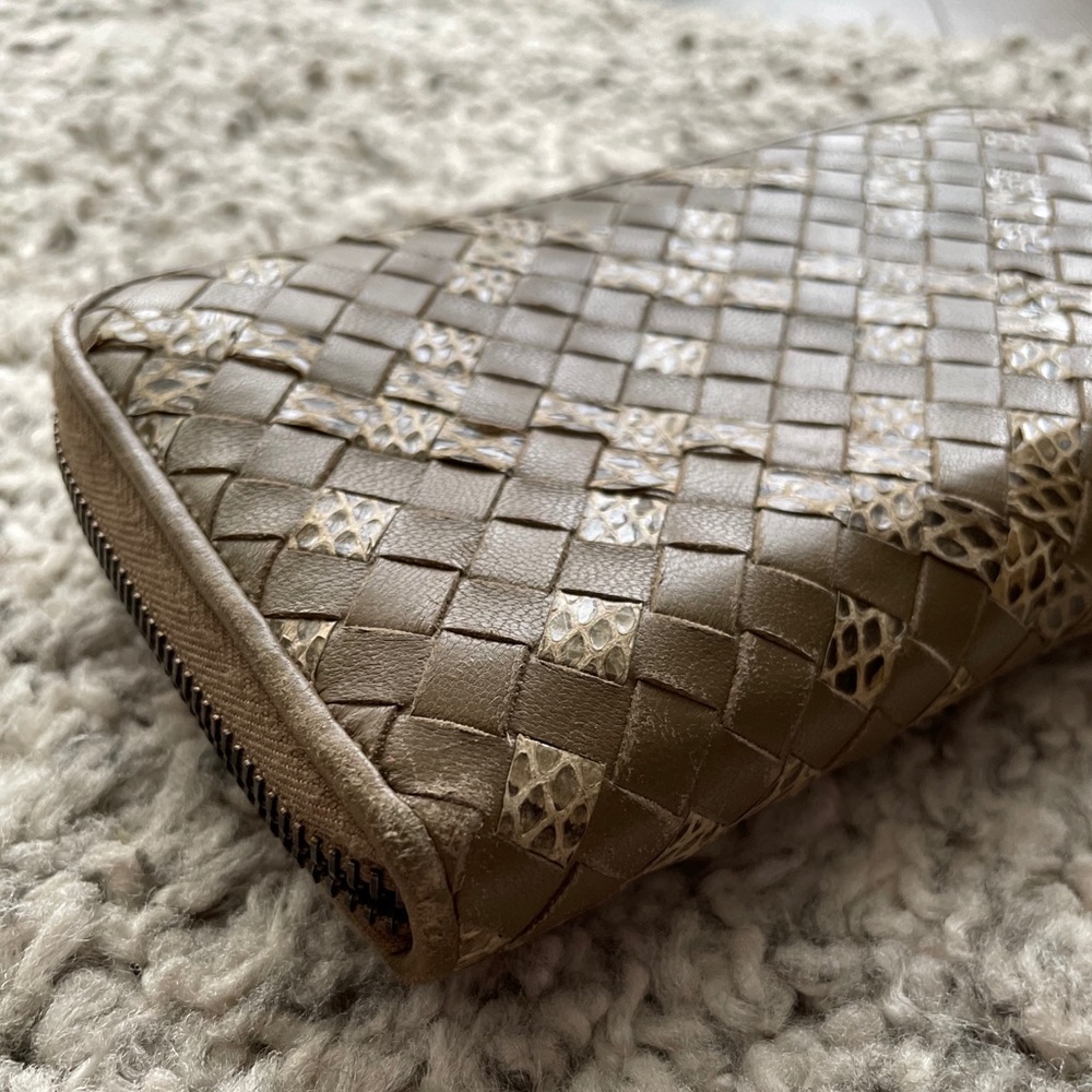 Authentic Bottega Veneta Python Zip Around Wallet - image 4